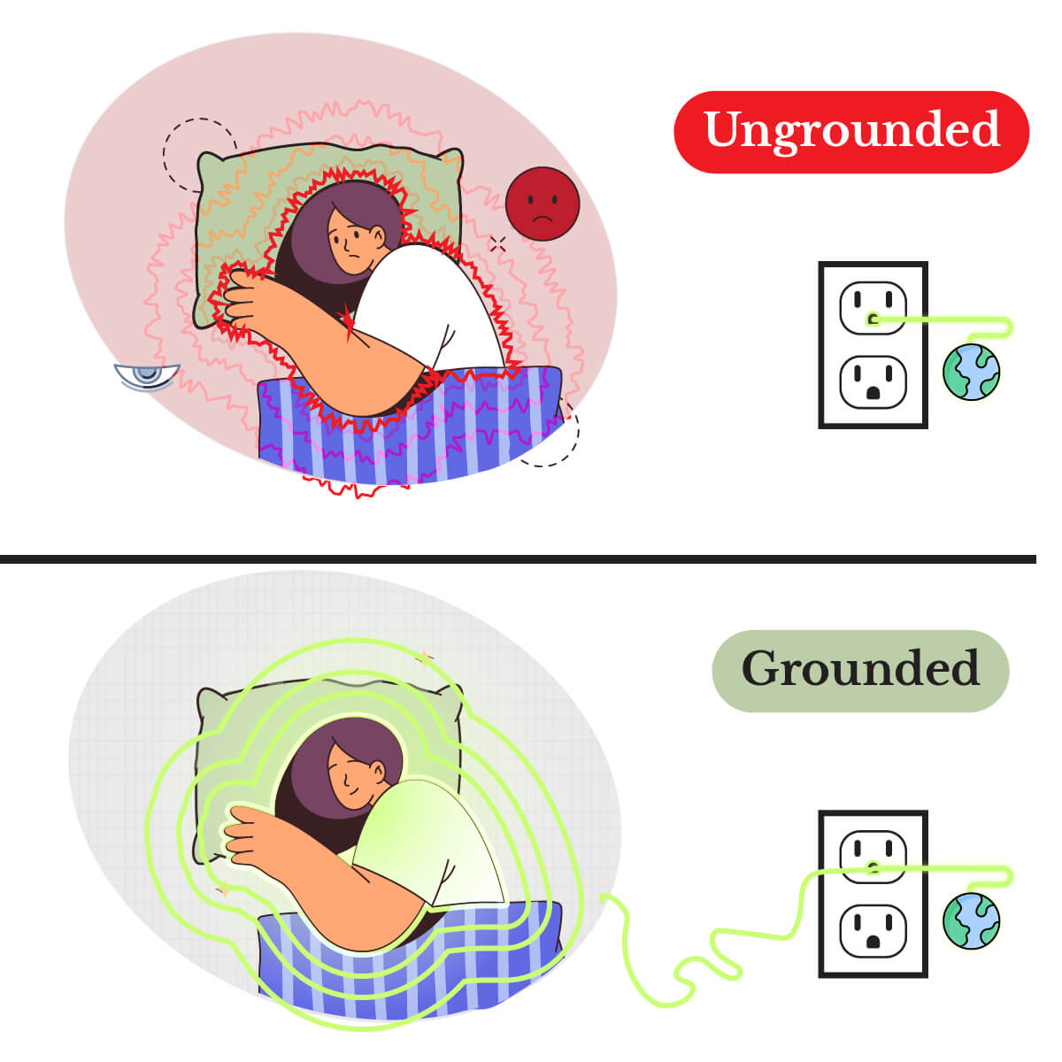 Down To Ground™ Grounding Pillow Cover